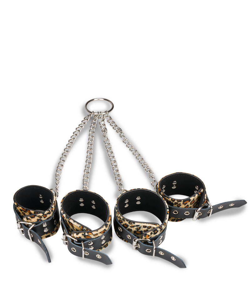 LOVE AND VIBES Menottes En Croix Chevilles Poignets 5 LOVE AND VIBES Menottes En Croix Chevilles Poignets – Image 5