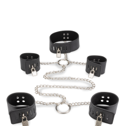 LOVE AND VIBES Menottes En Croix Et Collier Soumission