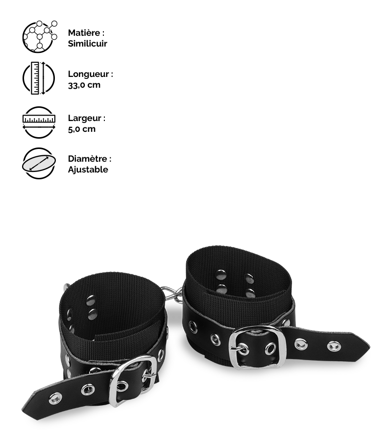 LOVE AND VIBES Menottes Poignets BDSM 2 LOVE AND VIBES Menottes Poignets BDSM – Image 2