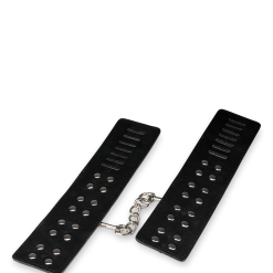 LOVE AND VIBES Menottes Poignets Cuir Et Métal -Sextoys boutique menottes poignets cuir et metal 7