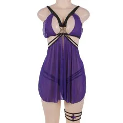 LOVE AND VIBES Nuisette à Lanière Transparente Flyaway -Sextoys boutique nuisette a laniere transparente flyaway 14