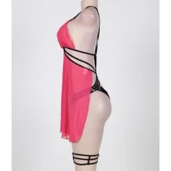 LOVE AND VIBES Nuisette à Lanière Transparente Flyaway -Sextoys boutique nuisette a laniere transparente flyaway 18