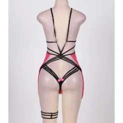 LOVE AND VIBES Nuisette à Lanière Transparente Flyaway -Sextoys boutique nuisette a laniere transparente flyaway 19