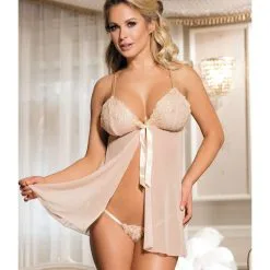 LOVE AND VIBES Nuisette Brodée élégante Et Sexy -Sextoys boutique nuisette brodee elegante et sexy 5