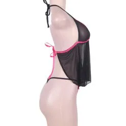 LOVE AND VIBES Nuisette Courte Sexy Babydoll -Sextoys boutique nuisette courte sexy babydoll 11