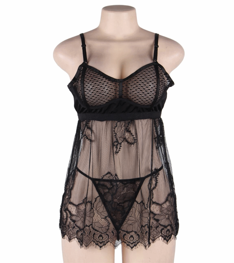 LOVE AND VIBES Nuisette élégante Et Sexy à Dentelle 11 LOVE AND VIBES Nuisette élégante Et Sexy à Dentelle – Image 11