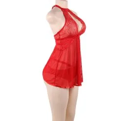 LOVE AND VIBES Nuisette En Dentelle à Large Décolleté -Sextoys boutique nuisette en dentelle a large decollete 16