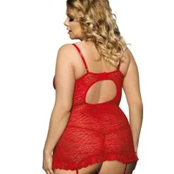 LOVE AND VIBES Nuisette Fleurie Transparente à Rubans 34 LOVE AND VIBES Nuisette Fleurie Transparente à Rubans -Sextoys boutique nuisette fleurie transparente a rubans 12