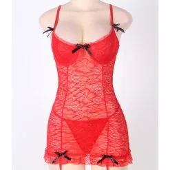 LOVE AND VIBES Nuisette Fleurie Transparente à Rubans 43 LOVE AND VIBES Nuisette Fleurie Transparente à Rubans -Sextoys boutique nuisette fleurie transparente a rubans 21