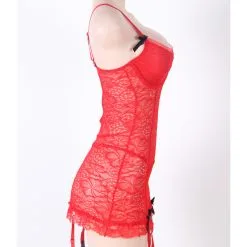 LOVE AND VIBES Nuisette Fleurie Transparente à Rubans 44 LOVE AND VIBES Nuisette Fleurie Transparente à Rubans -Sextoys boutique nuisette fleurie transparente a rubans 22