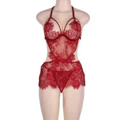 LOVE AND VIBES Nuisette Légère à Dentelle Flower Lover -Sextoys boutique nuisette legere a dentelle flower lover 10