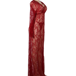 LOVE AND VIBES Nuisette Longue à Dentelle Et Motifs élégants -Sextoys boutique nuisette longue a dentelle et motifs elegants 19