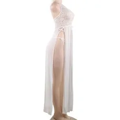 LOVE AND VIBES Nuisette Longue élégante Deux Pièces -Sextoys boutique nuisette longue elegante deux pieces 17