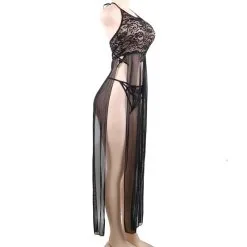LOVE AND VIBES Nuisette Longue élégante Deux Pièces -Sextoys boutique nuisette longue elegante deux pieces 20