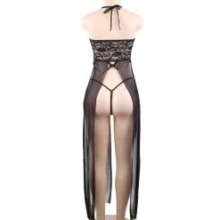 LOVE AND VIBES Nuisette Longue élégante Deux Pièces -Sextoys boutique nuisette longue elegante deux pieces 21