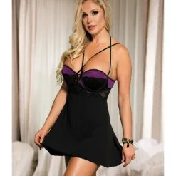 LOVE AND VIBES Nuisette Noire Ouverte à L'arrière 24 LOVE AND VIBES Nuisette Noire Ouverte à L'arrière -Sextoys boutique nuisette noire ouverte a l arriere 11