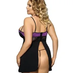 LOVE AND VIBES Nuisette Noire Ouverte à L'arrière 26 LOVE AND VIBES Nuisette Noire Ouverte à L'arrière -Sextoys boutique nuisette noire ouverte a l arriere 13