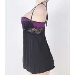 LOVE AND VIBES Nuisette Noire Ouverte à L'arrière 28 LOVE AND VIBES Nuisette Noire Ouverte à L'arrière -Sextoys boutique nuisette noire ouverte a l arriere 15