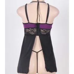 LOVE AND VIBES Nuisette Noire Ouverte à L'arrière 29 LOVE AND VIBES Nuisette Noire Ouverte à L'arrière -Sextoys boutique nuisette noire ouverte a l arriere 16