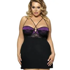 LOVE AND VIBES Nuisette Noire Ouverte à L'arrière 20 LOVE AND VIBES Nuisette Noire Ouverte à L'arrière -Sextoys boutique nuisette noire ouverte a l arriere 7