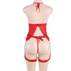 LOVE AND VIBES Nuisette Ouverte Effet Jarretelle 31 LOVE AND VIBES Nuisette Ouverte Effet Jarretelle -Sextoys boutique nuisette ouverte effet jarretelle 16