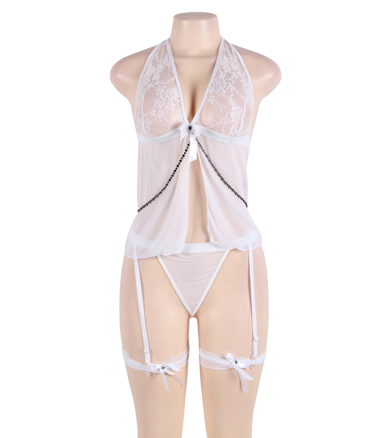 LOVE AND VIBES Nuisette Ouverte Effet Jarretelle 15 LOVE AND VIBES Nuisette Ouverte Effet Jarretelle – Image 15