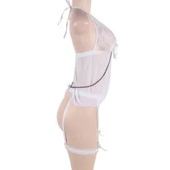 LOVE AND VIBES Nuisette Ouverte Effet Jarretelle 33 LOVE AND VIBES Nuisette Ouverte Effet Jarretelle -Sextoys boutique nuisette ouverte effet jarretelle 18