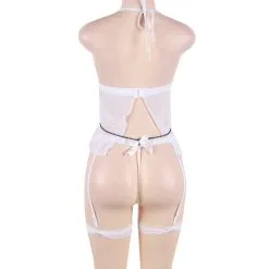 LOVE AND VIBES Nuisette Ouverte Effet Jarretelle 34 LOVE AND VIBES Nuisette Ouverte Effet Jarretelle -Sextoys boutique nuisette ouverte effet jarretelle 19