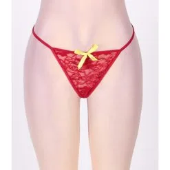 LOVE AND VIBES Nuisette Rouge Ruban D'or 22 LOVE AND VIBES Nuisette Rouge Ruban D'or -Sextoys boutique nuisette rouge ruban d or 13