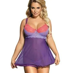 LOVE AND VIBES Nuisette Sexy à Double Soutien-gorge