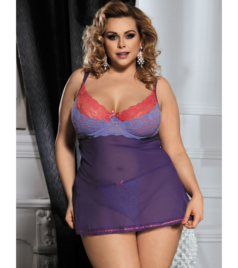 LOVE AND VIBES Nuisette Sexy à Double Soutien-gorge 3 LOVE AND VIBES Nuisette Sexy à Double Soutien-gorge – Image 3