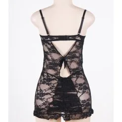 LOVE AND VIBES Nuisette Sexy à Fleurs -Sextoys boutique nuisette sexy a fleurs 19