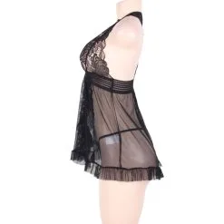 LOVE AND VIBES Nuisette Sexy Délice à Fine Dentelle -Sextoys boutique nuisette sexy delice a fine dentelle 14