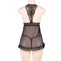 LOVE AND VIBES Nuisette Sexy Délice à Fine Dentelle -Sextoys boutique nuisette sexy delice a fine dentelle 16