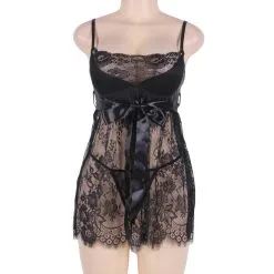 LOVE AND VIBES Nuisette Sexy Dentelle Et Ruban 45 LOVE AND VIBES Nuisette Sexy Dentelle Et Ruban -Sextoys boutique nuisette sexy dentelle et ruban 22