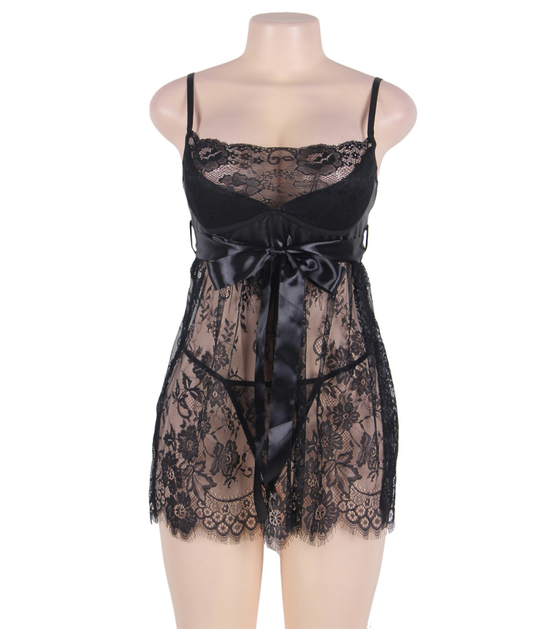 LOVE AND VIBES Nuisette Sexy Dentelle Et Ruban 20 LOVE AND VIBES Nuisette Sexy Dentelle Et Ruban – Image 20