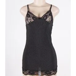 LOVE AND VIBES Nuisette Sexy Noire à Rayures 16 LOVE AND VIBES Nuisette Sexy Noire à Rayures -Sextoys boutique nuisette sexy noire a rayures 9