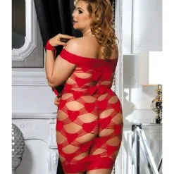 LOVE AND VIBES Nuisette Sexy Rouge à Motifs En Forme De Coeur -Sextoys boutique nuisette sexy rouge a motifs en forme de coeur 8