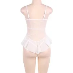 LOVE AND VIBES Nuisette Sexy Transparente à Fleurs -Sextoys boutique nuisette sexy transparente a fleurs 18