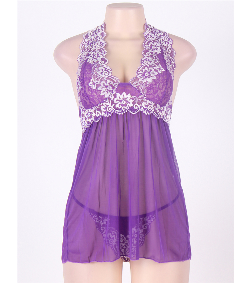 LOVE AND VIBES Nuisette Transparente à Fleurs 12 LOVE AND VIBES Nuisette Transparente à Fleurs – Image 12