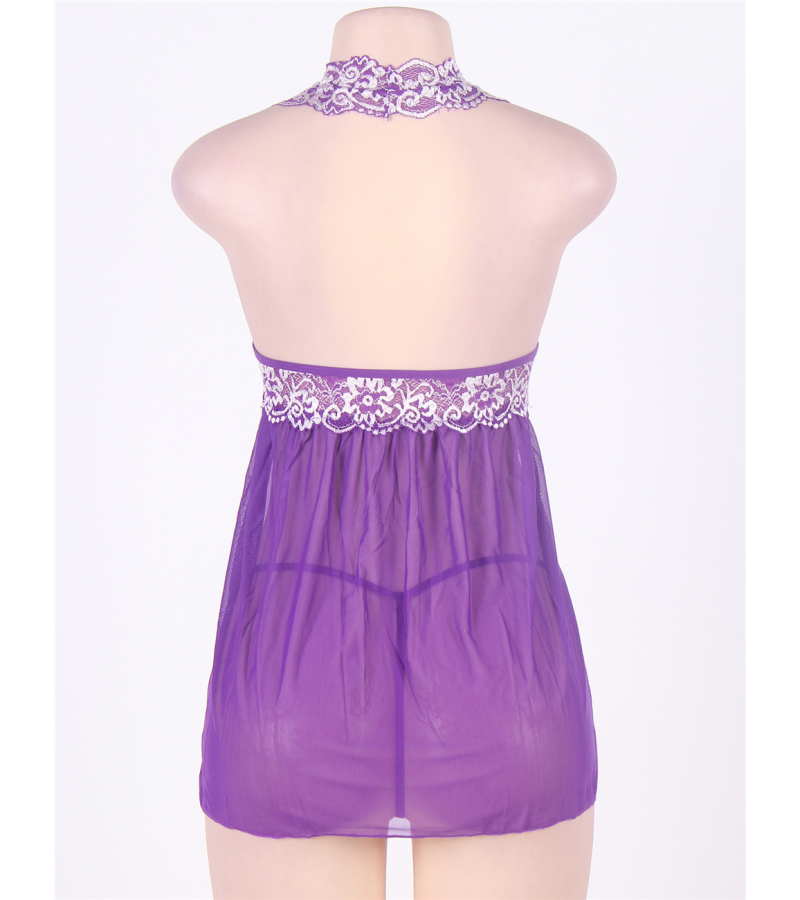 LOVE AND VIBES Nuisette Transparente à Fleurs 14 LOVE AND VIBES Nuisette Transparente à Fleurs – Image 14