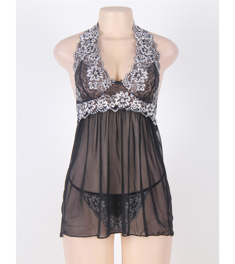 LOVE AND VIBES Nuisette Transparente à Fleurs 15 LOVE AND VIBES Nuisette Transparente à Fleurs – Image 15