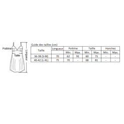 LOVE AND VIBES Nuisette Transparente Décolleté Dentelle à Lacets -Sextoys boutique nuisette transparente decollete dentelle a lacets 18