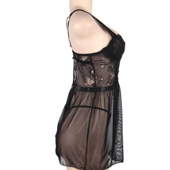 LOVE AND VIBES Nuisette Ultra Sexy Beau Décolleté Dentelle -Sextoys boutique nuisette ultra sexy beau decollete dentelle 14