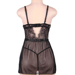 LOVE AND VIBES Nuisette Ultra Sexy Beau Décolleté Dentelle -Sextoys boutique nuisette ultra sexy beau decollete dentelle 15