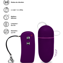 LOVE AND VIBES Oeuf Vibrant Télécommande Brava - L -Sextoys boutique oeuf vibrant telecommande brava l 19