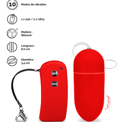 LOVE AND VIBES Oeuf Vibrant Télécommande Brava - L -Sextoys boutique oeuf vibrant telecommande brava l 24