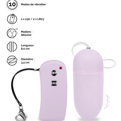 LOVE AND VIBES Oeuf Vibrant Télécommande Brava - L -Sextoys boutique oeuf vibrant telecommande brava l 9