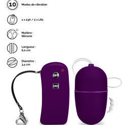 LOVE AND VIBES Oeuf Vibrant Télécommande Brava - M -Sextoys boutique oeuf vibrant telecommande brava m 19