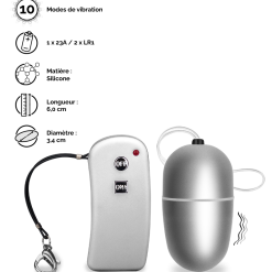 LOVE AND VIBES Oeuf Vibrant Télécommande Brava - M -Sextoys boutique oeuf vibrant telecommande brava m 29